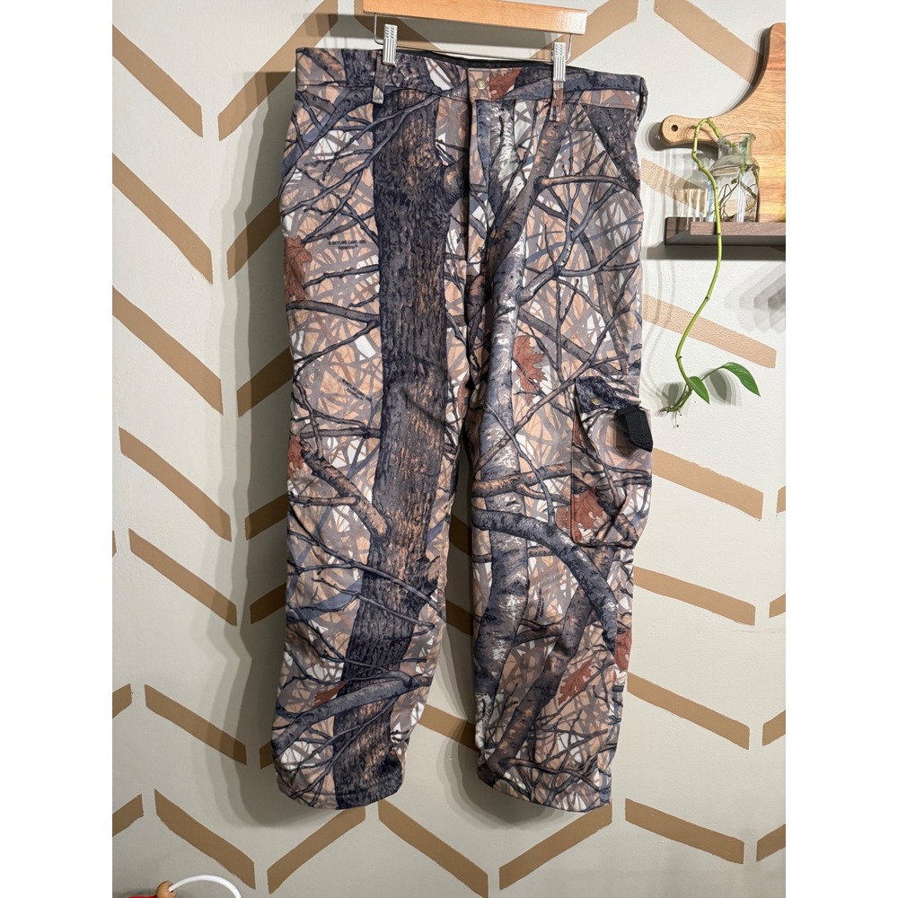 Cabela's Hunting Pants Mens 38 Brown Skyline Camo Super Slam Vintage USA